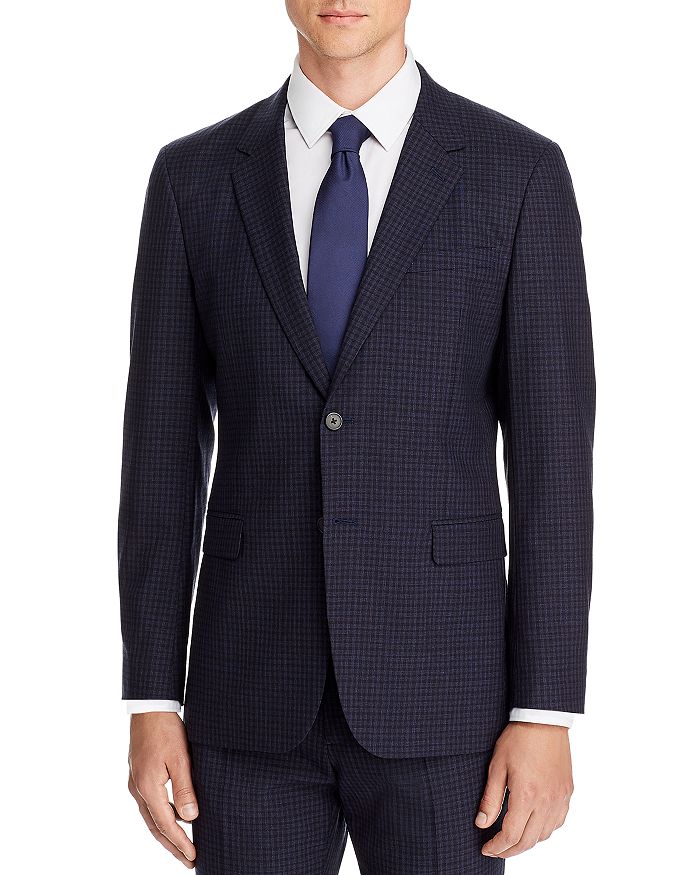 THEORY CHAMBERS SMALL CHECK SLIM FIT SUIT JACKET,J0791102