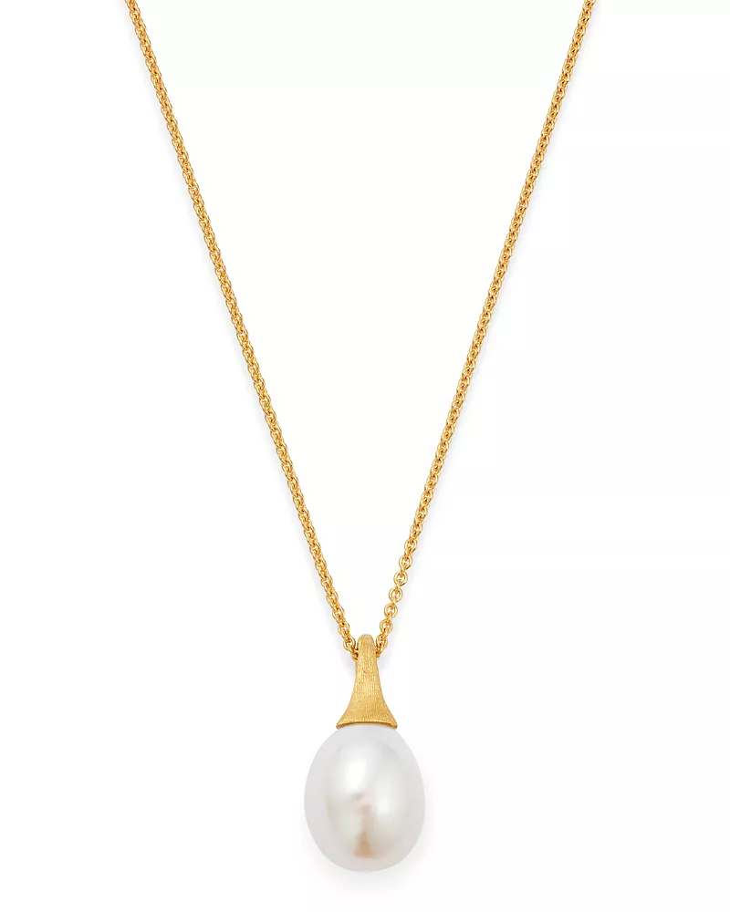Marco Bicego 18K Yellow Gold Africa Cultured Freshwater Pearl Pendant Necklace, 16.75