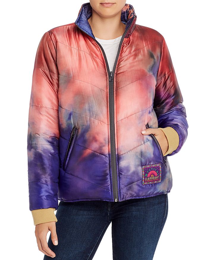 MOTHER THE TWO FACED REVERSIBLE TIE-DYE PUFFER JACKET,3796-641