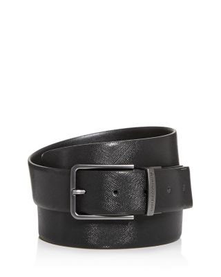 Reversible Coated Leather Belt 