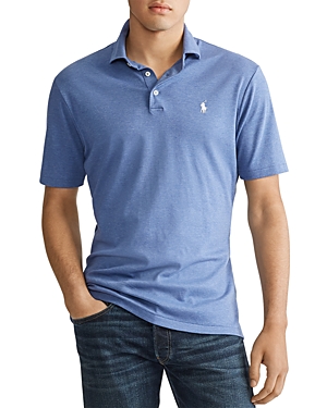 Polo Ralph Lauren Classic Fit Soft Cotton Polo In Faded Royal Heather
