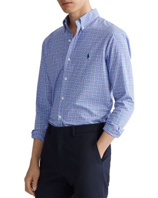 de wind is sterk puzzel langzaam Polo Ralph Lauren Classic Fit Plaid Cotton-Poplin Shirt | Bloomingdale's