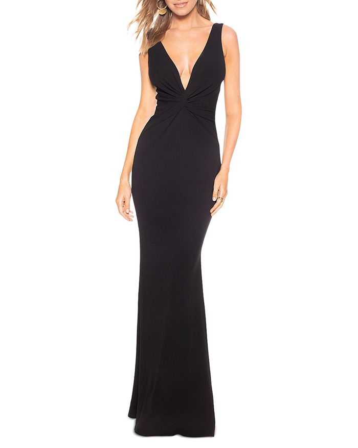 Katie May Tay Plunging Twist Gown Bloomingdale s