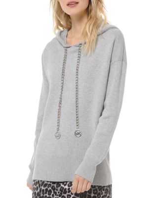 Hoodie with chain drawstring hotsell