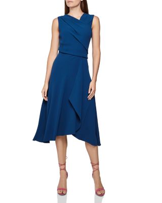 reiss marling draped dress