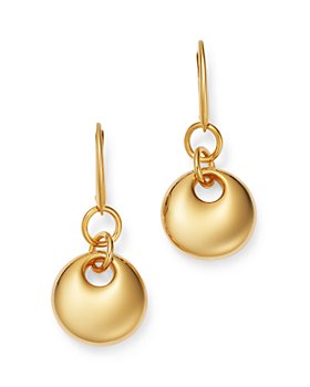 Bloomingdale's - Round Puff Drop Earrings in 14K Yellow Gold - 100% Exclusive 