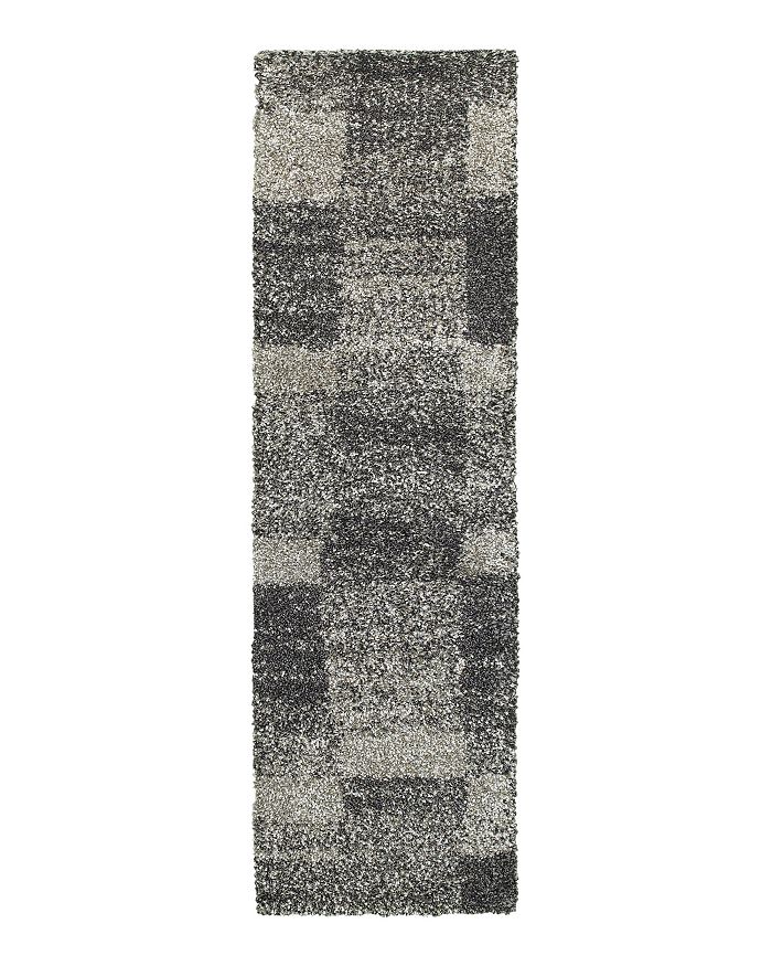 Oriental Weavers Henderson Shag 531z Runner Rug, 2'3 X 7'6 In Gray/charcoal
