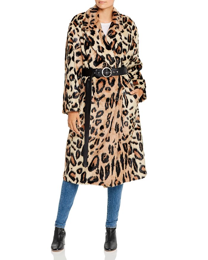 Andersson Bell Sandra Faux-fur Leopard Print Coat