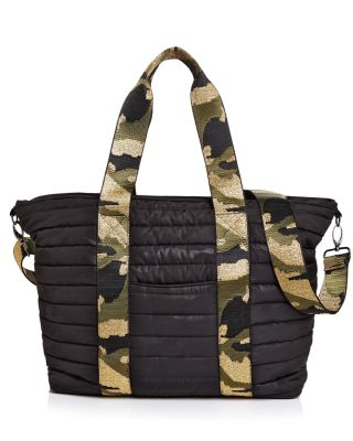 camo quilted bag