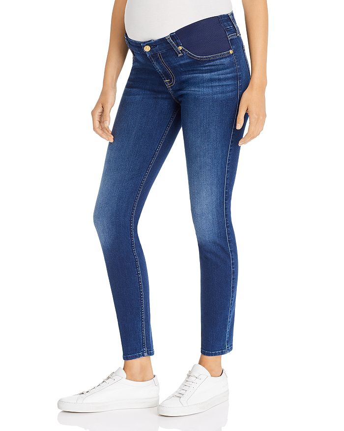 7 For All Mankind Skinny Maternity Jeans In New Luxe Duchess Bloomingdale S