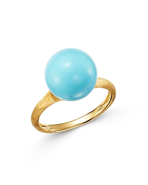 Marco Bicego 18K Yellow Gold Ring with Turquoise