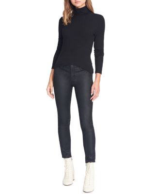 Ribbed Turtleneck Top