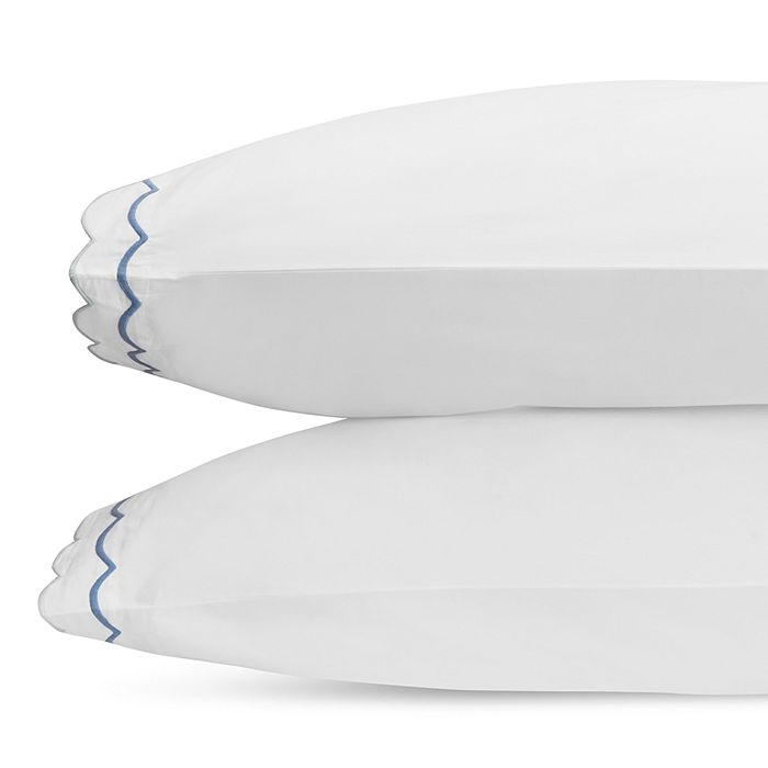 Matouk India King Pillowcase, Pair In Azure