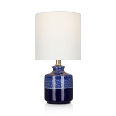 Cresswell - 15" Blue Ceramic Accent Lamp