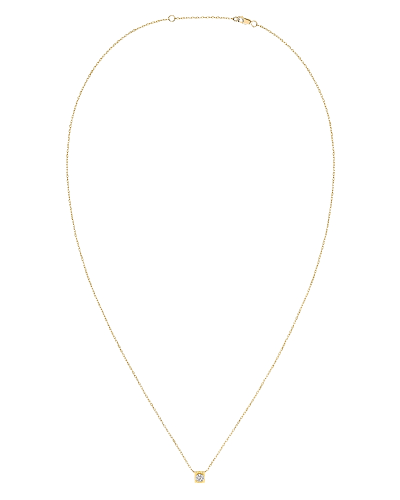 Dinh Van 18k Yellow Gold Le Cube Diamant Medium Chain Necklace With Diamond, 17.7 In White/gold
