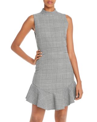 alice olivia plaid dress