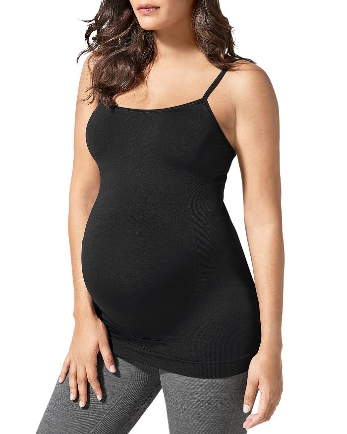 Blanqi Maternity Belly Support Cooling Camisole Slip In Pale Peach