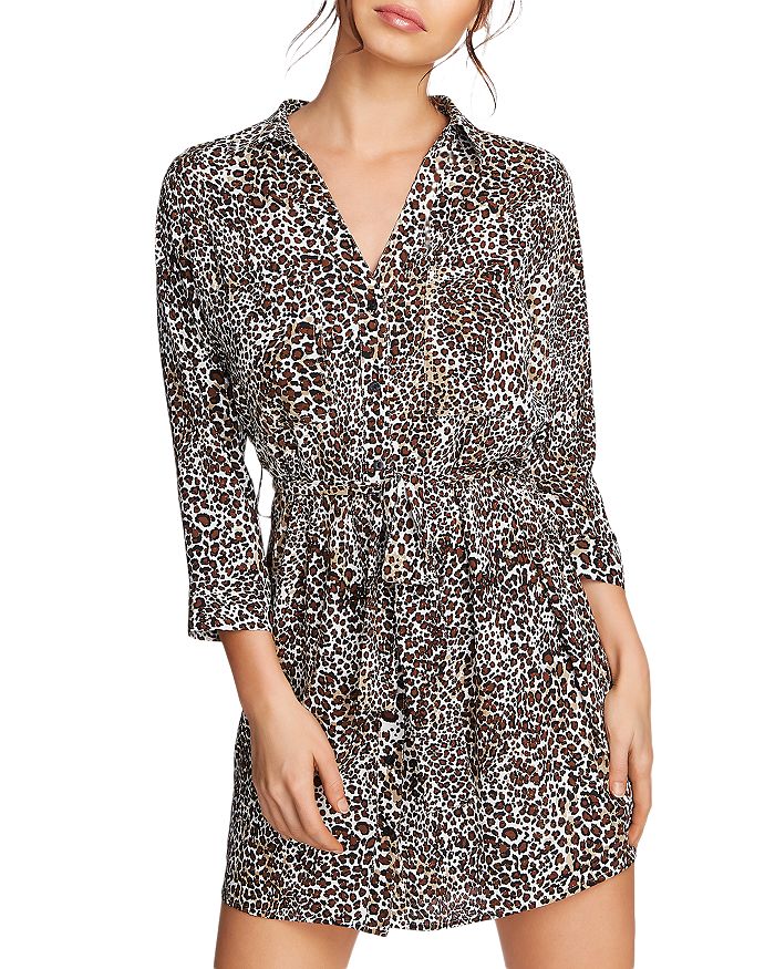 Bloomingdales leopard dress best sale