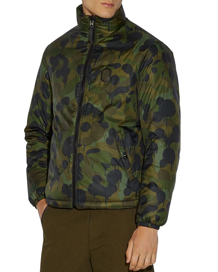 Reversible camo 2024 puffer jacket