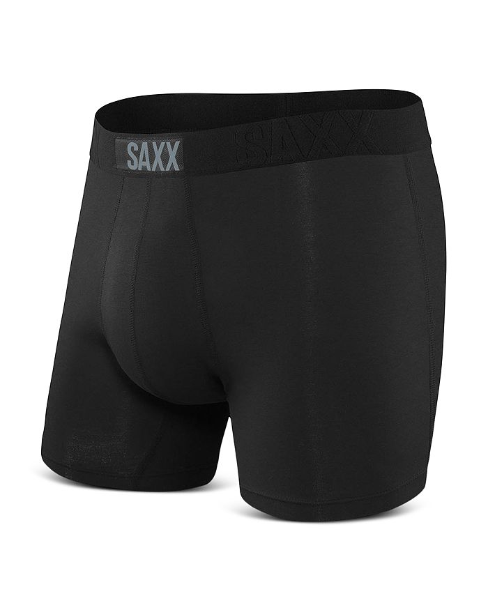 Shop Saxx Vibe Boxer Briefs - Pack Of 2 In Black/wood