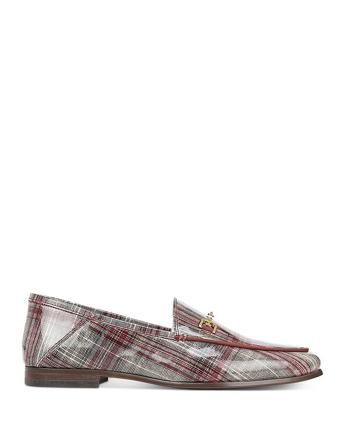 Sam Edelman Women's Loraine Loafers In Red Patent Plaid