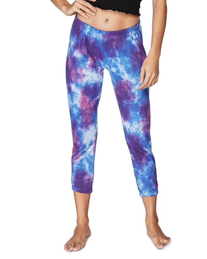 black and brown tie dye sweatpants