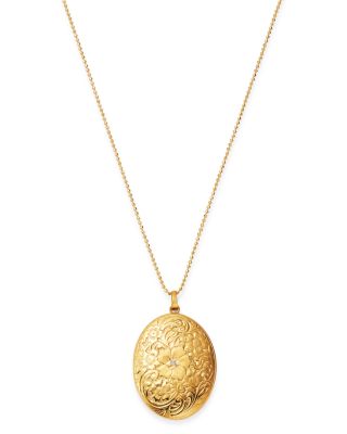 gold flower locket