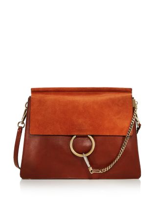 Chloé Faye Medium Color-Block Shoulder Bag | Bloomingdale's