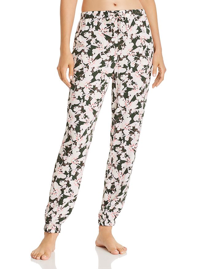 Calvin Klein Woven Viscose Jogger Pajama Pants In Carmen Floral