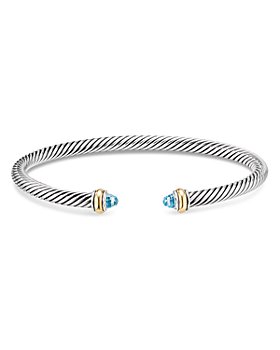 Jewel Tie Sterling Silver Polished Circles Palm Bangle 3mm