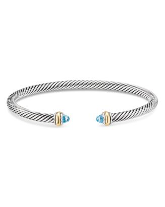 David Yurman Sterling Silver Cable Classics Bracelet with Gemstones or ...