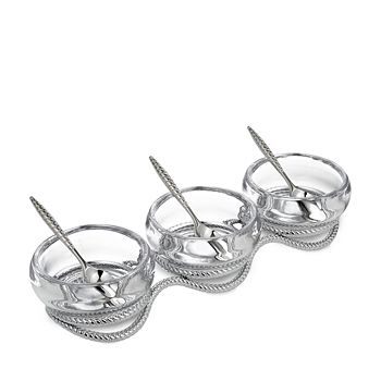 Nambé - Braid Triple Condiment Set with Spoons
