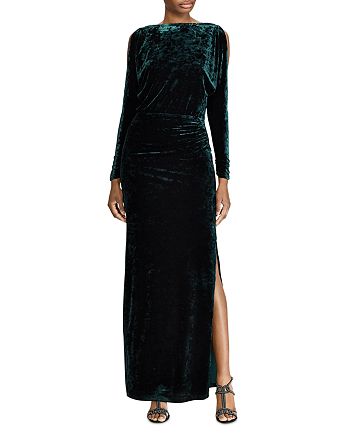 Ralph Lauren Crushed Velvet Gown | Bloomingdale's