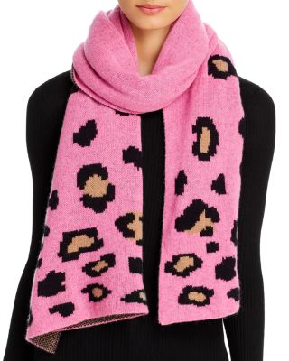 leopard cashmere scarf