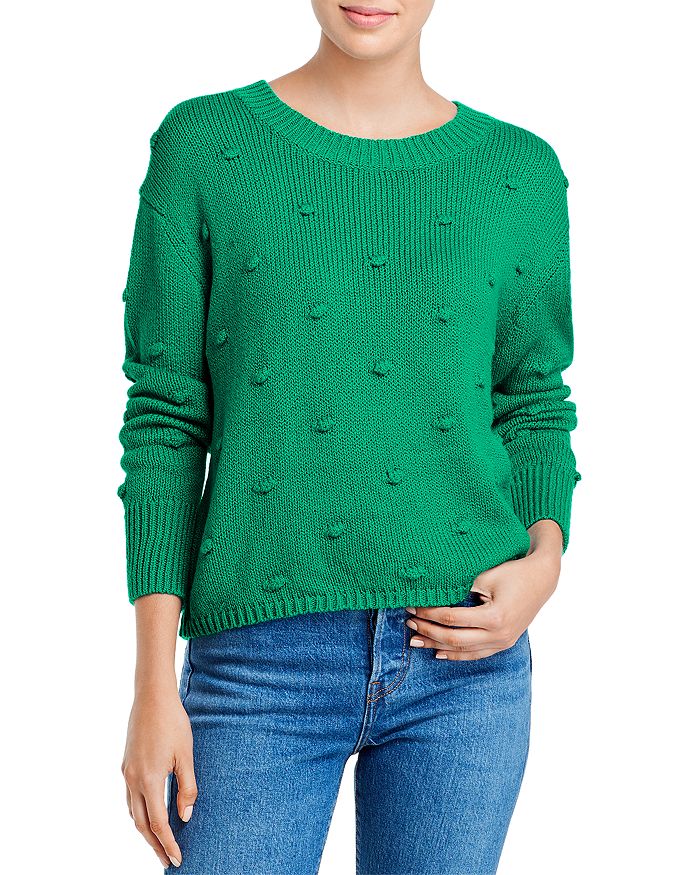525 America Bobble-stitch Sweater In Bright Jade
