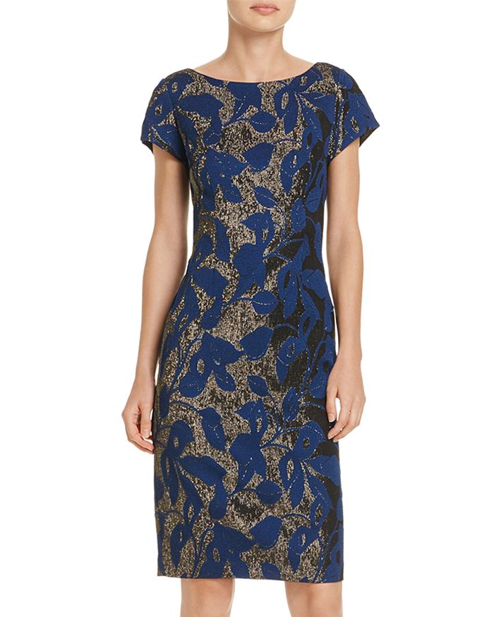 Adrianna papell metallic sale sheath dress