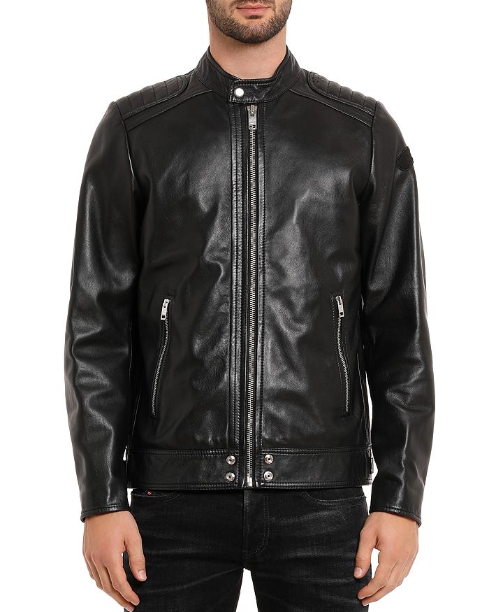 DIESEL L-Shiro Leather Moto Jacket,00SU8S0WAGL