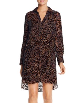 Elie Tahari Juliet Leopard Velvet Burnout Dress Bloomingdale s