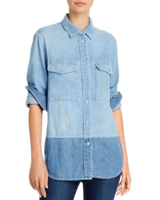 rag \u0026 bone Birdie Color-Block Chambray 