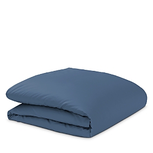 Riley Home Solid Sateen Duvet Cover, King In Navy