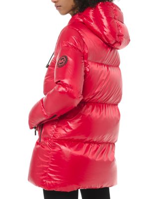 michael kors parka red