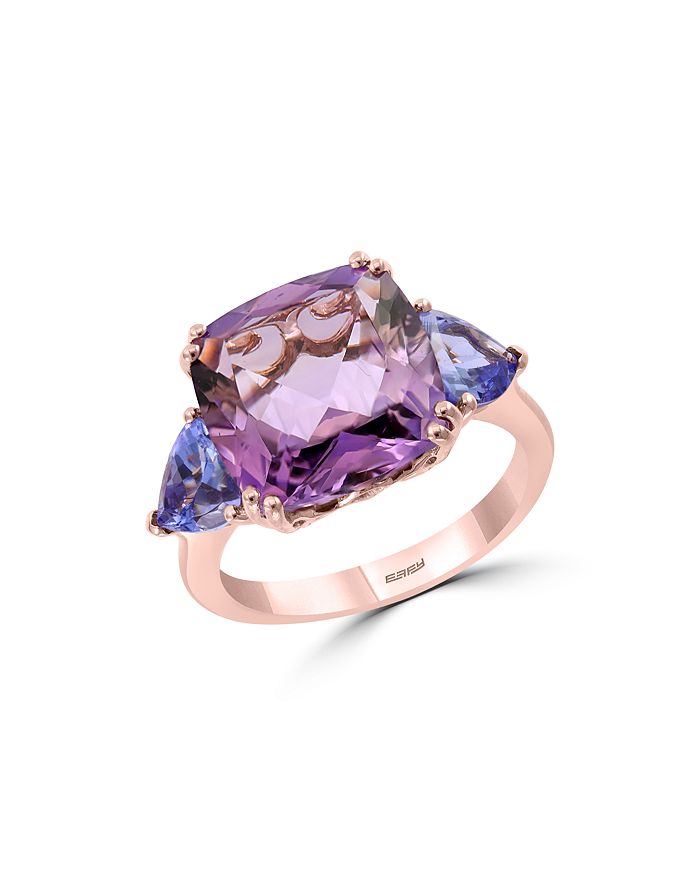 Amethyst and clearance tanzanite ring