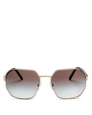 Prada hexagon sunglasses PRADA A51S geometric hexagon rectangular sunglasses col  main image 3