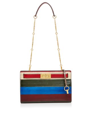 Shop Tory Burch Lee Radziwill Eel Double Bag