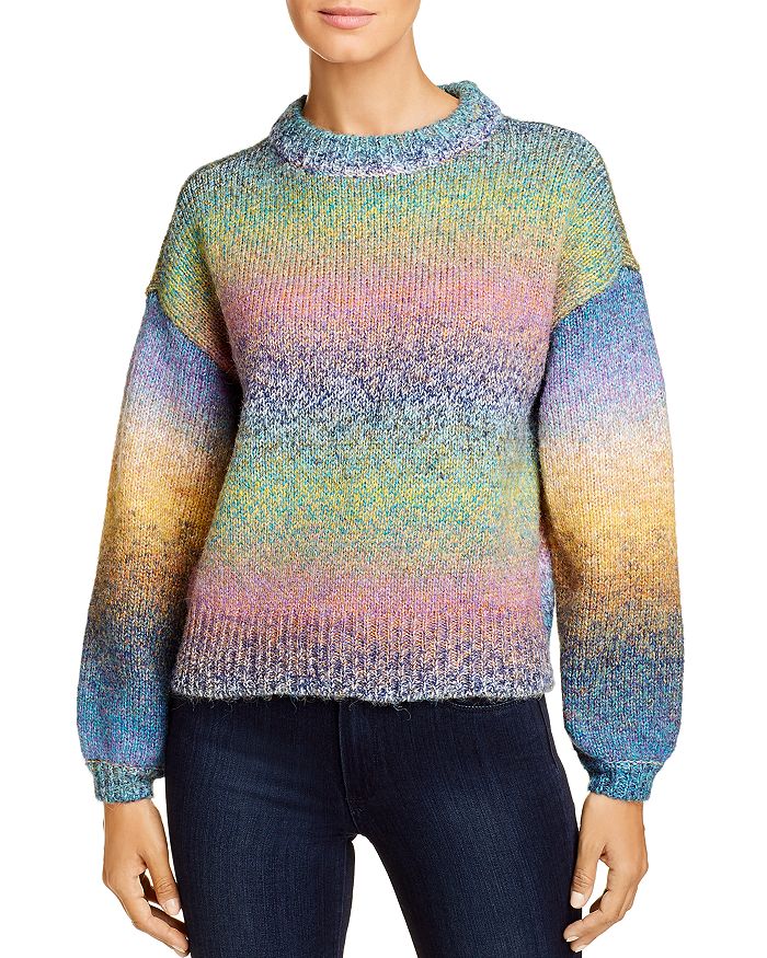 Vero Moda Temba Ombre Stripe Sweater In North Atlantic Combo