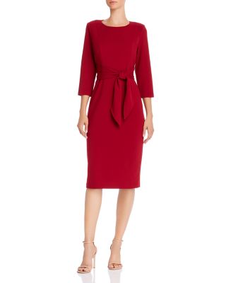 business casual red dress