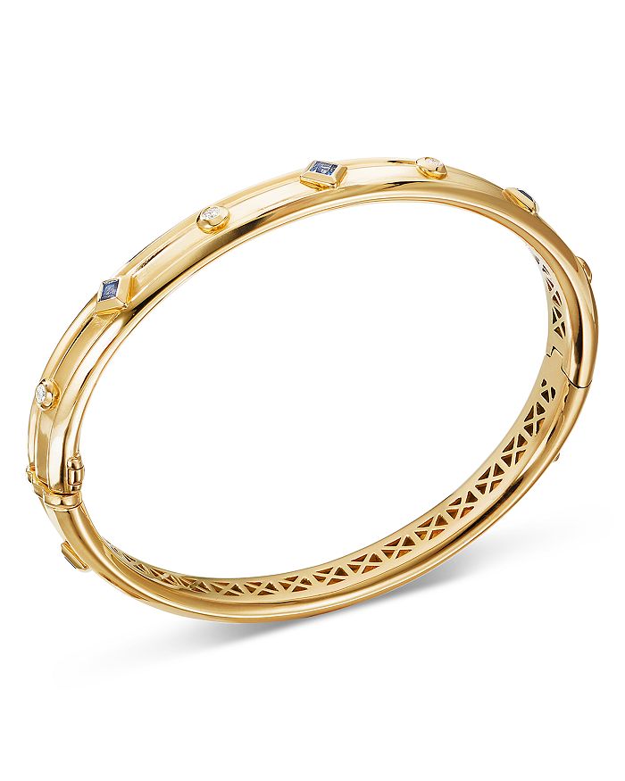 David Yurman 18K Yellow Gold Modern Renaissance Bracelet with Diamonds