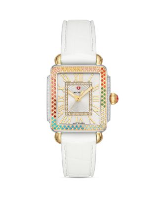 MICHELE Deco Mid Rainbow Diamond Watch 29mm x 31mm