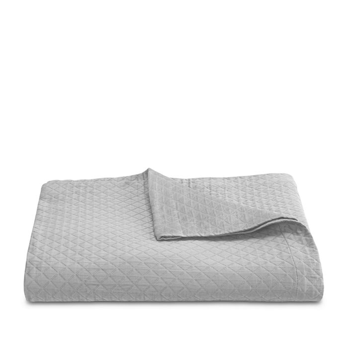 Matouk Nadia Coverlet, Full/queen In Silver