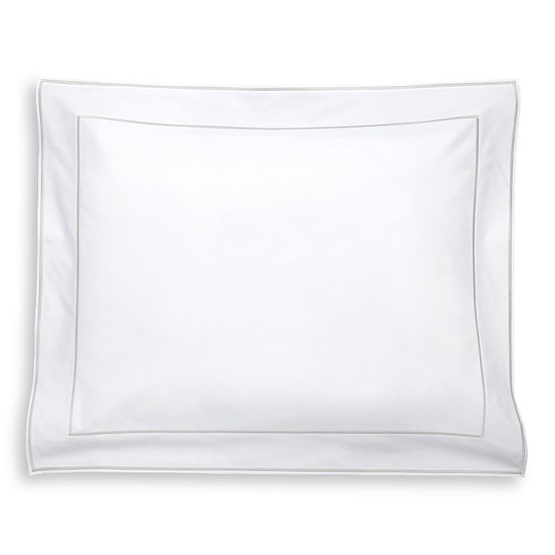Matouk Ansonia Percale King Sham In Sterling